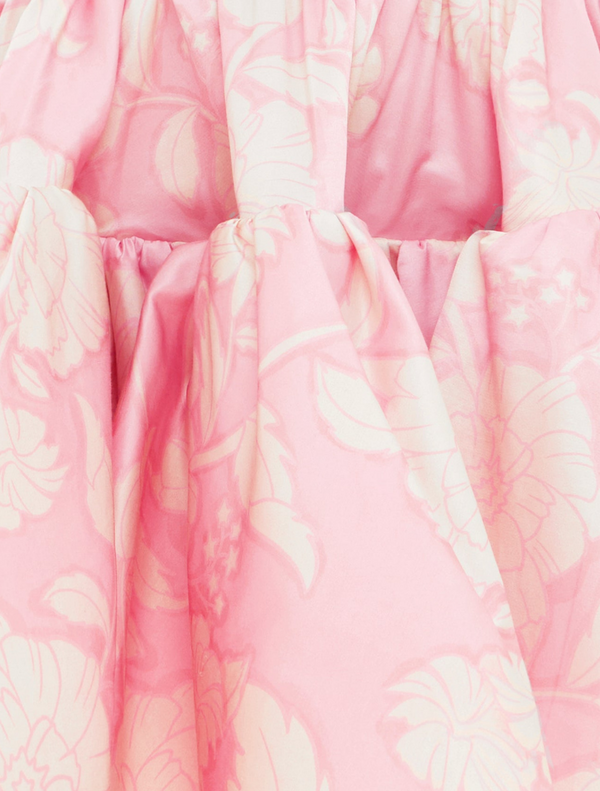 Skye Bustier Mini Dress - Anemone Print In Violet