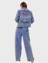 Hope Barrel Leg Pants - Indigo