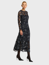 Cynthia Midi - Black-navy