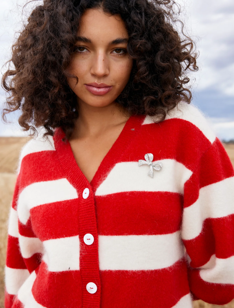 Agnes Cardi - Ruby Antique Stripe