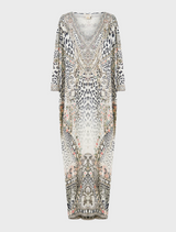 Jersey V Neck Batwing Kaftan - Marble Heaven