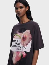 T-shirt Style Dress - Antracita
