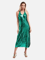 Illusion Dress - Green Sequin