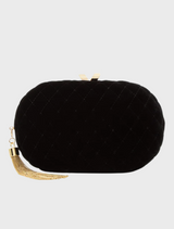 Rikki Fabric Clutch - Black