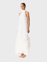 Evelin Halter Gown - White
