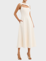 Freyja Midi Dress - Cream