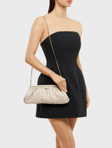 Catherine Gathered Clutch - Mink