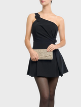 Emma Crystal Clutch - Champagne