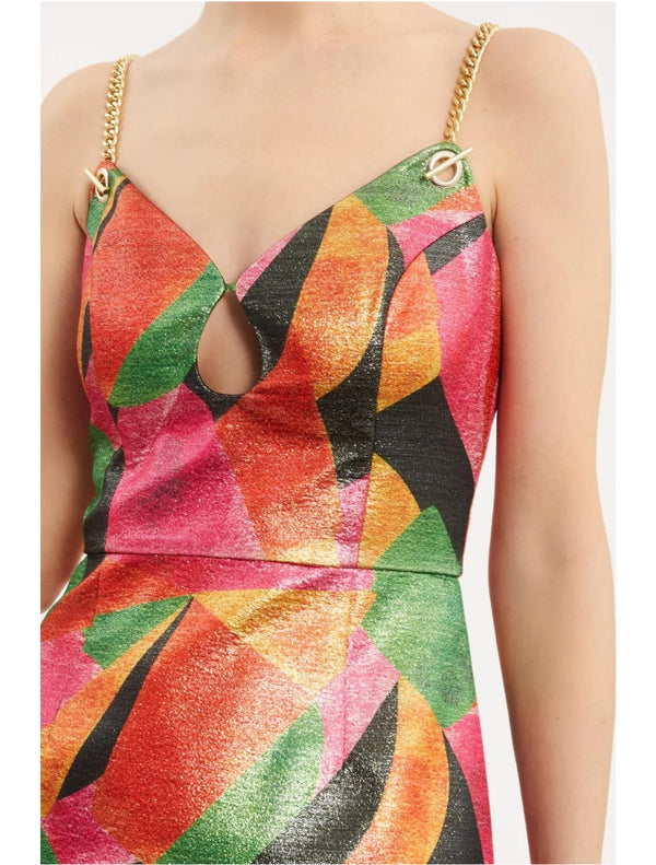 Copacobana Keyhole Mini Dress - Print