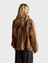 Kal Short Faux Fur Coat - Camel