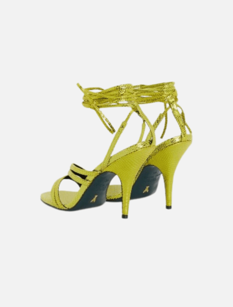 Minimal Shape Heels - Shiny Lime