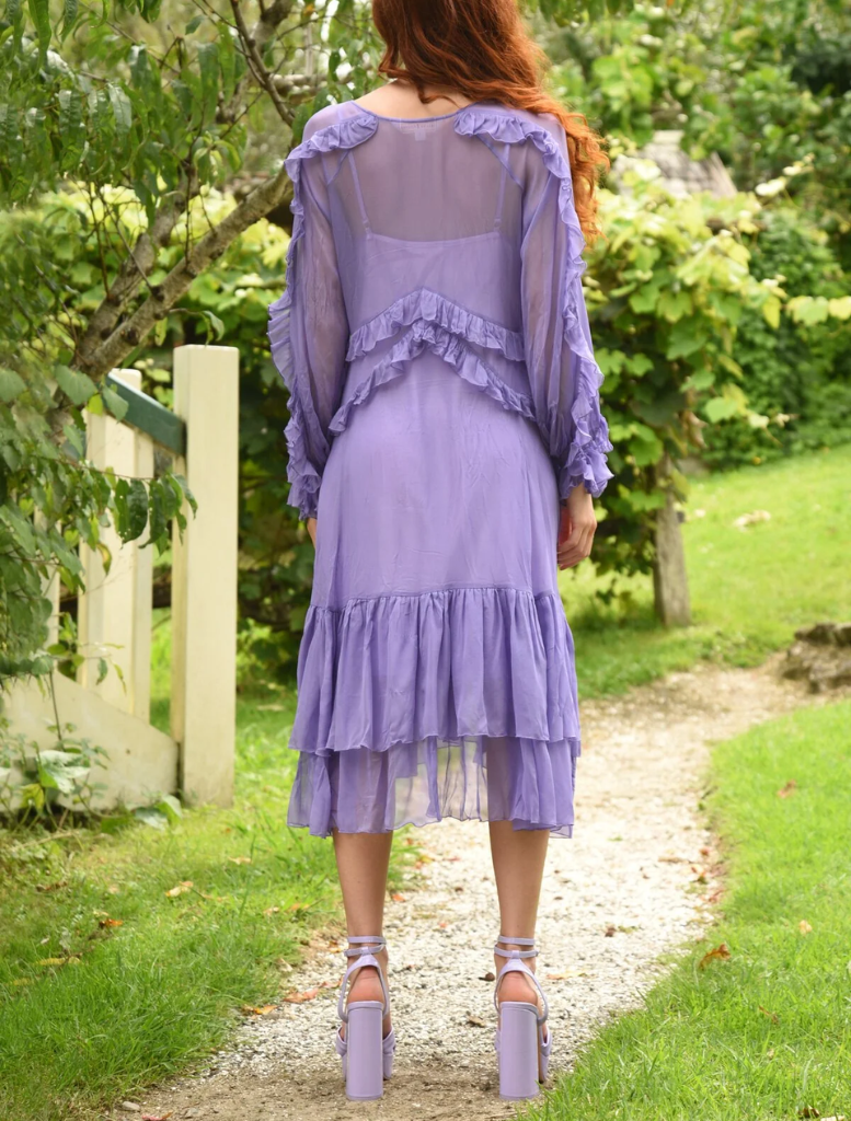 Frill At Ease Dress - Lilac