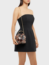 Alfie Floral Sequin Bag - Bronze