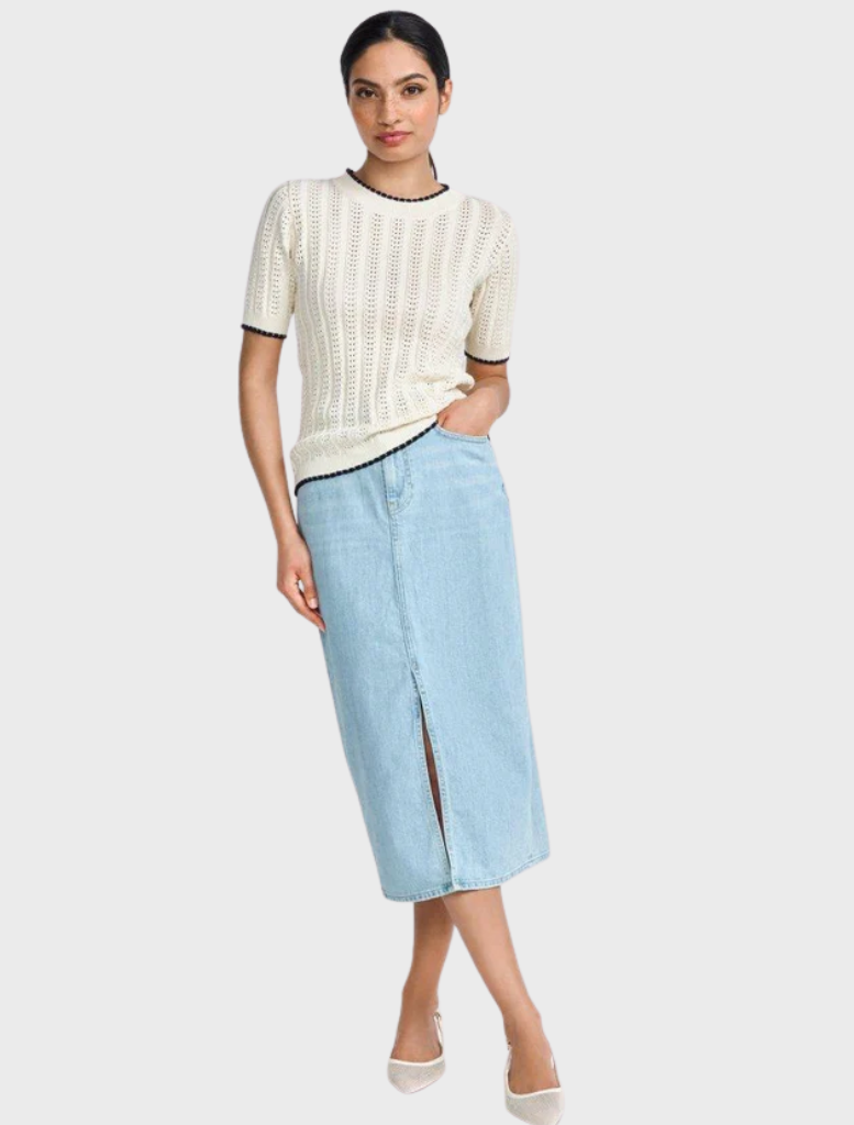 Knitted Shirt - Pearl White