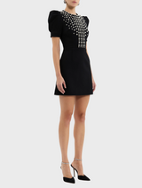 Pearly Mini Dress - Black