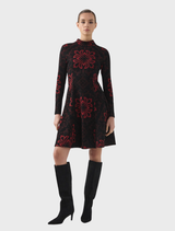 Monica A-Line - Red Black