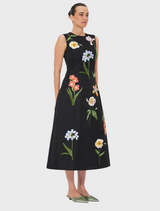 Cleo - Botanical Print in Ebony