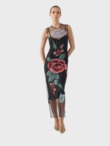 Olympia Dress - Black Rose