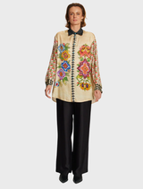 Ella Boyfriend Shirt - Jeans Lycra