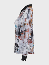 Top - Silver Grey / Black/ Multi