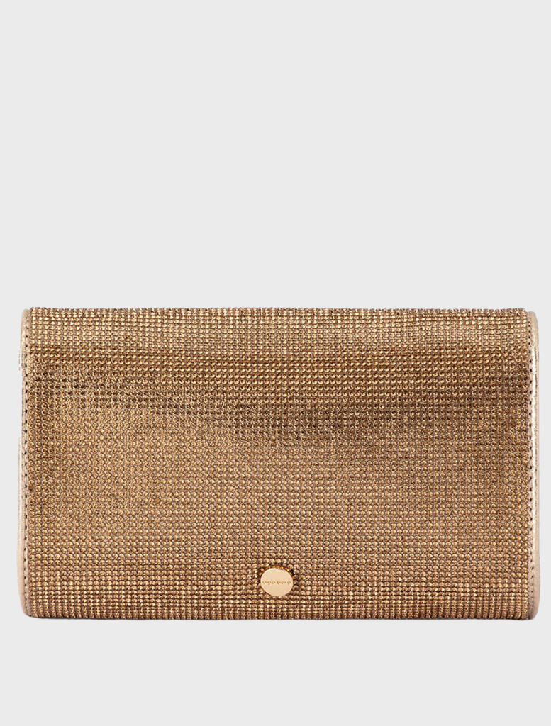 Nico Crystal Clutch - Gold