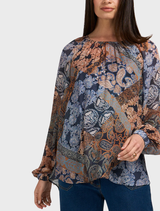 Byzantium Top - Indigo Multi