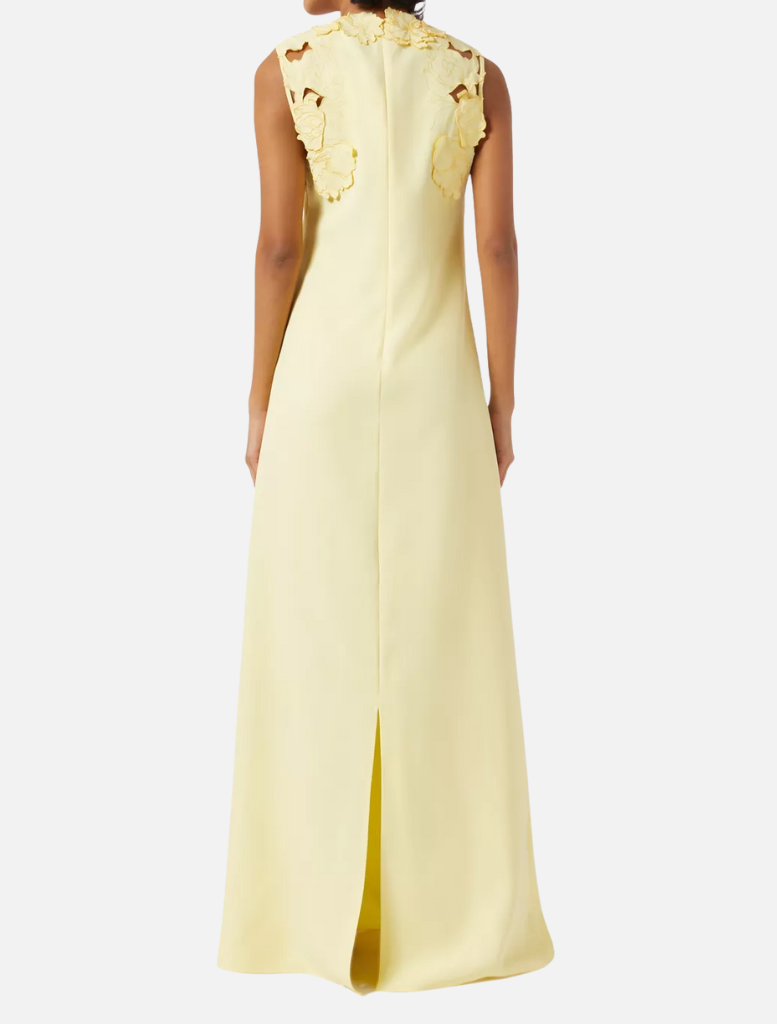 Solana Applique Maxi Dress - Sober Yellow