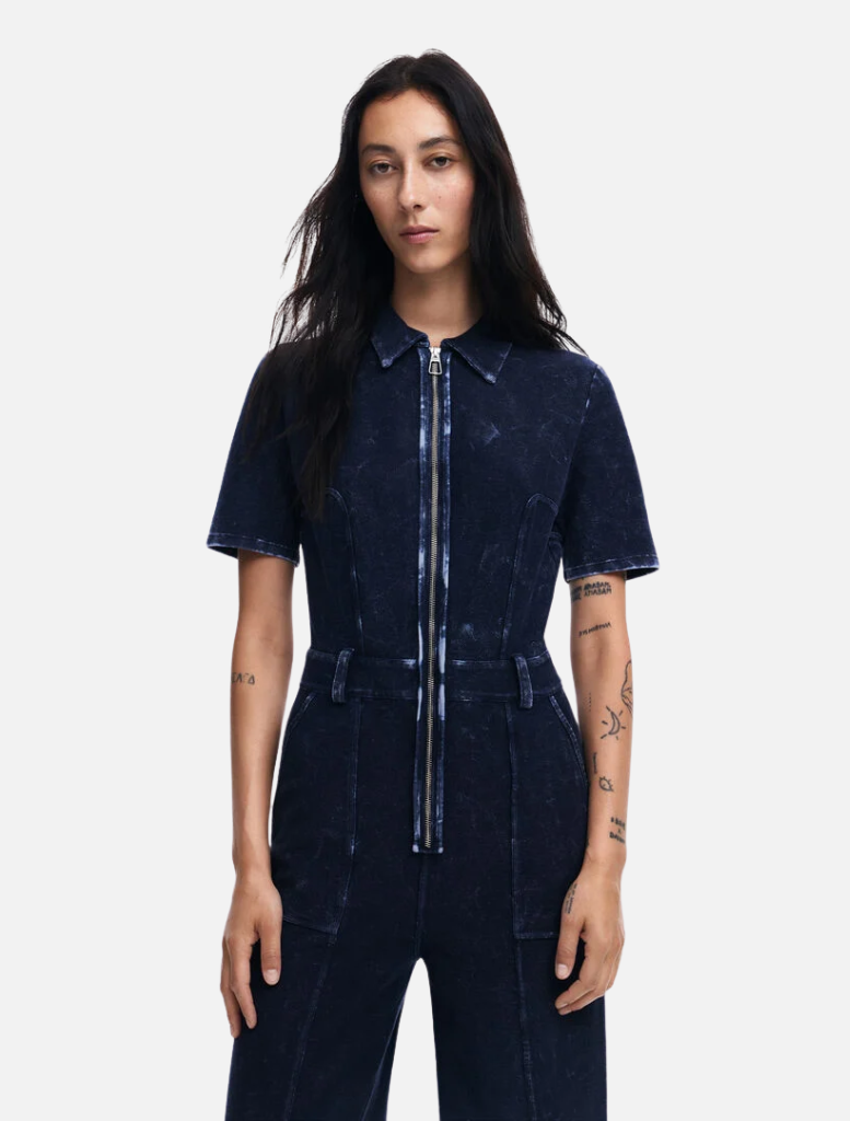 Denim Washed Jumpsuit - 1001 Raw