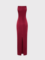 Sorrento Column Gown - Wine