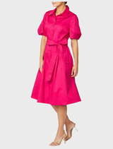 Simone Dress - Cerise