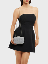 Mali Textured Clutch - Silver