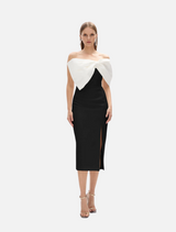 Kace Dress - Ivory/Black
