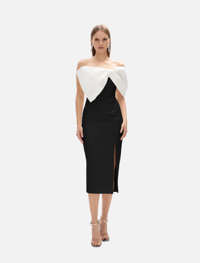 Kace Dress - Ivory/Black