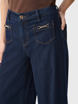 Palazzo Jeans - Dark Denim Blue