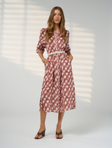 Vision Shirt Dress - Cocoa Multi