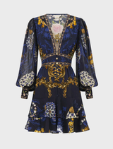 Button Front Frill Dress - Notes From The Blue Room