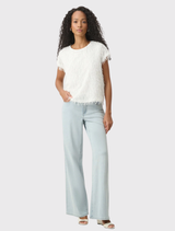 Novelty Fringe Top - Off White