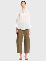 Barrel Leg Pant - Olive