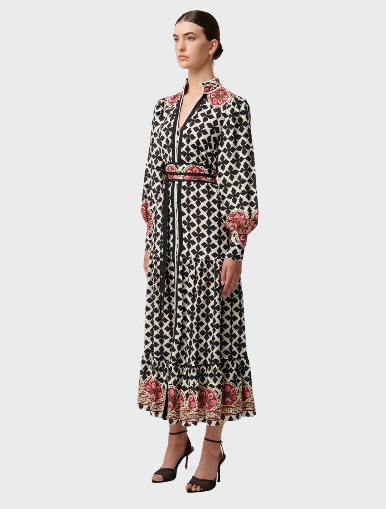 Marielle Linen Viscose Maxi Dress - Country Tapestry