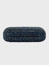 Casey Hot Fix Encrusted Clutch - Blue