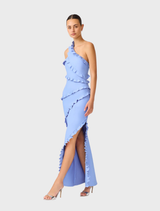 Floriana Asymmetric Gown - Brown