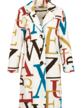 Sherpa Monogram Coat - Multi