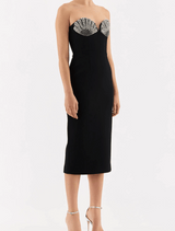 Cordelia Midi Dress - Black