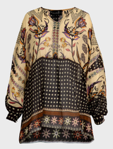 Fired Up Blouse - Border Spot