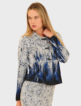 Jacket - Light Grey / Blue / Multi