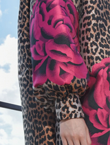 Boldly You Coat - Leopard Floral
