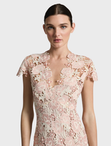 Belinda Dress - Blush Cream