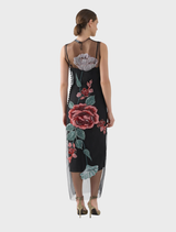 Olympia Dress - Black Rose