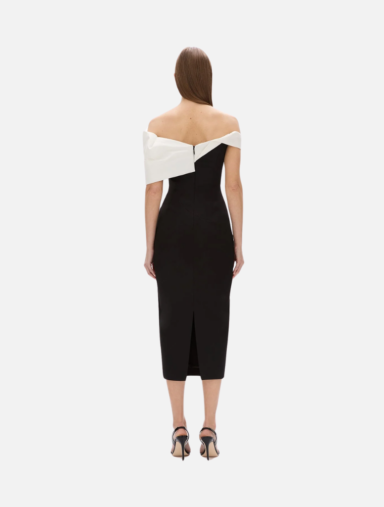 Delila Dress - Black/White