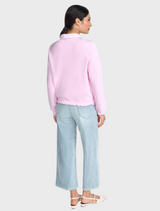 Sweater with lettering - Spring Blush